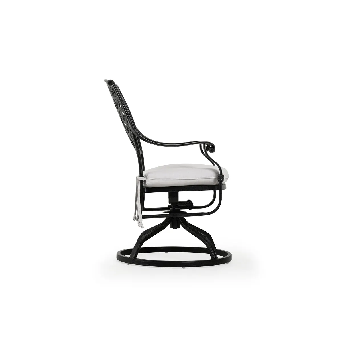 Charleston Outdoor Cast Aluminum Swivel Tilt Dining Arm Chair