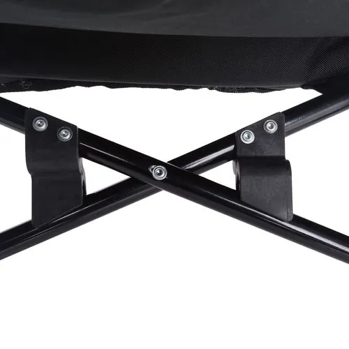Charlie's - Foldable Elevated Dog Bed - Black - Large