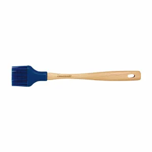 Chasseur Basting Brush Silicone Heads with Beechwood Handle – Blue