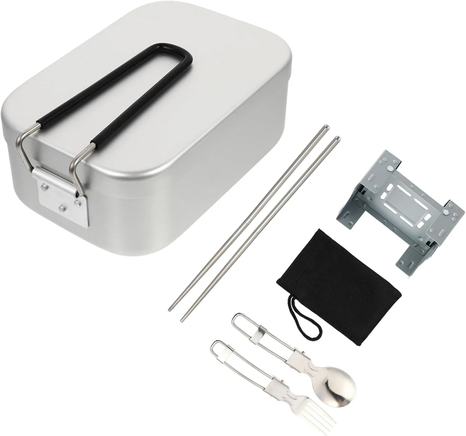 Ciieeo 1Set Portable with Folding Oven Utensils for Camping Travel and Outdoor Activities Compact Food Container for Easy Carrying and Safe Use