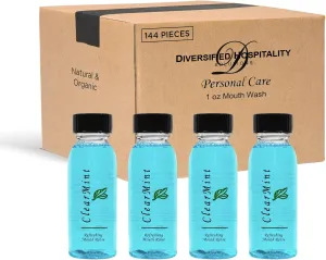 ClearMint Mouth Wash, 1 oz Travel/Hospitality Size Bottle (Case of 144)