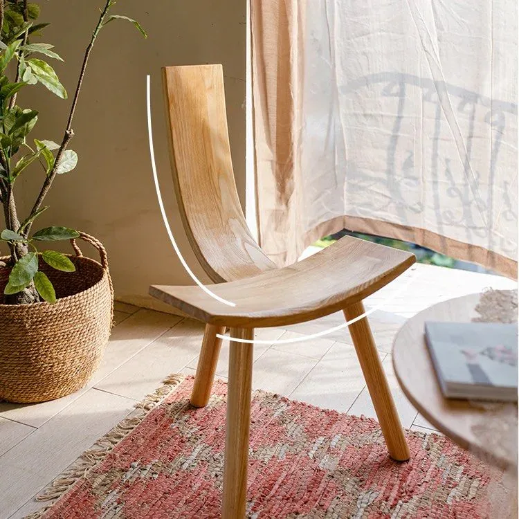 COGNUS Rustic Solid Wood Dining Chair