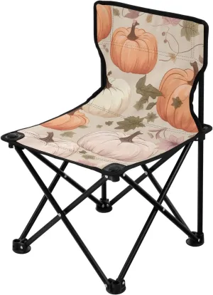 Colorful Autumn (3) Portable Outdoor Folding Chair Anti-Slip Padded Oxford Cloth Stool Camping Chair Small for Beach Hiking Fishing Gardening Quad Camp Chair