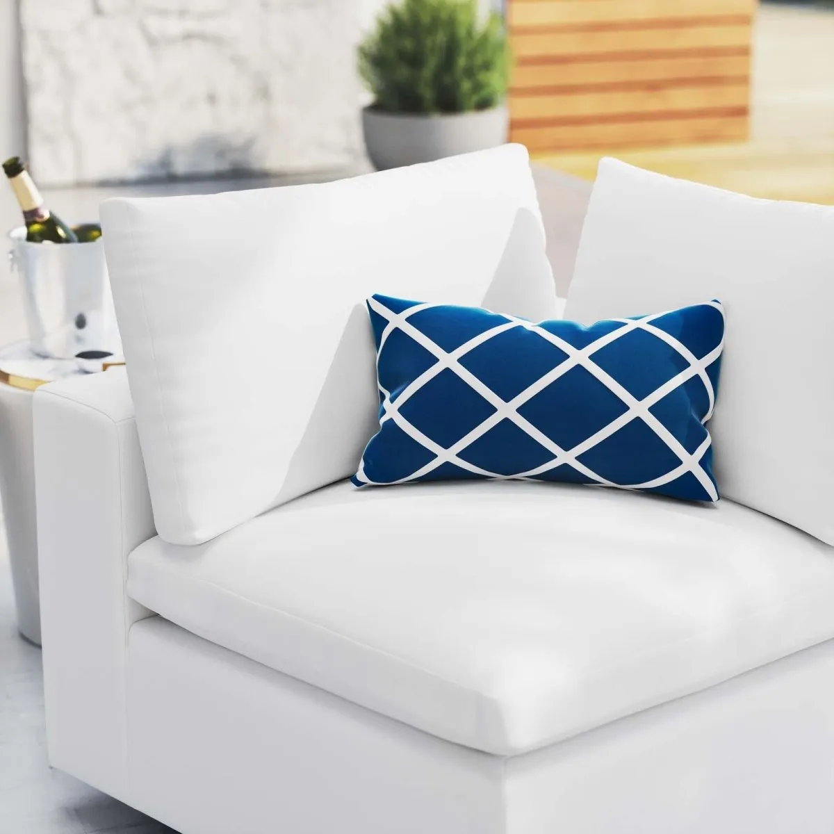 Commix Sunbrella Outdoor Patio Corner Chair
