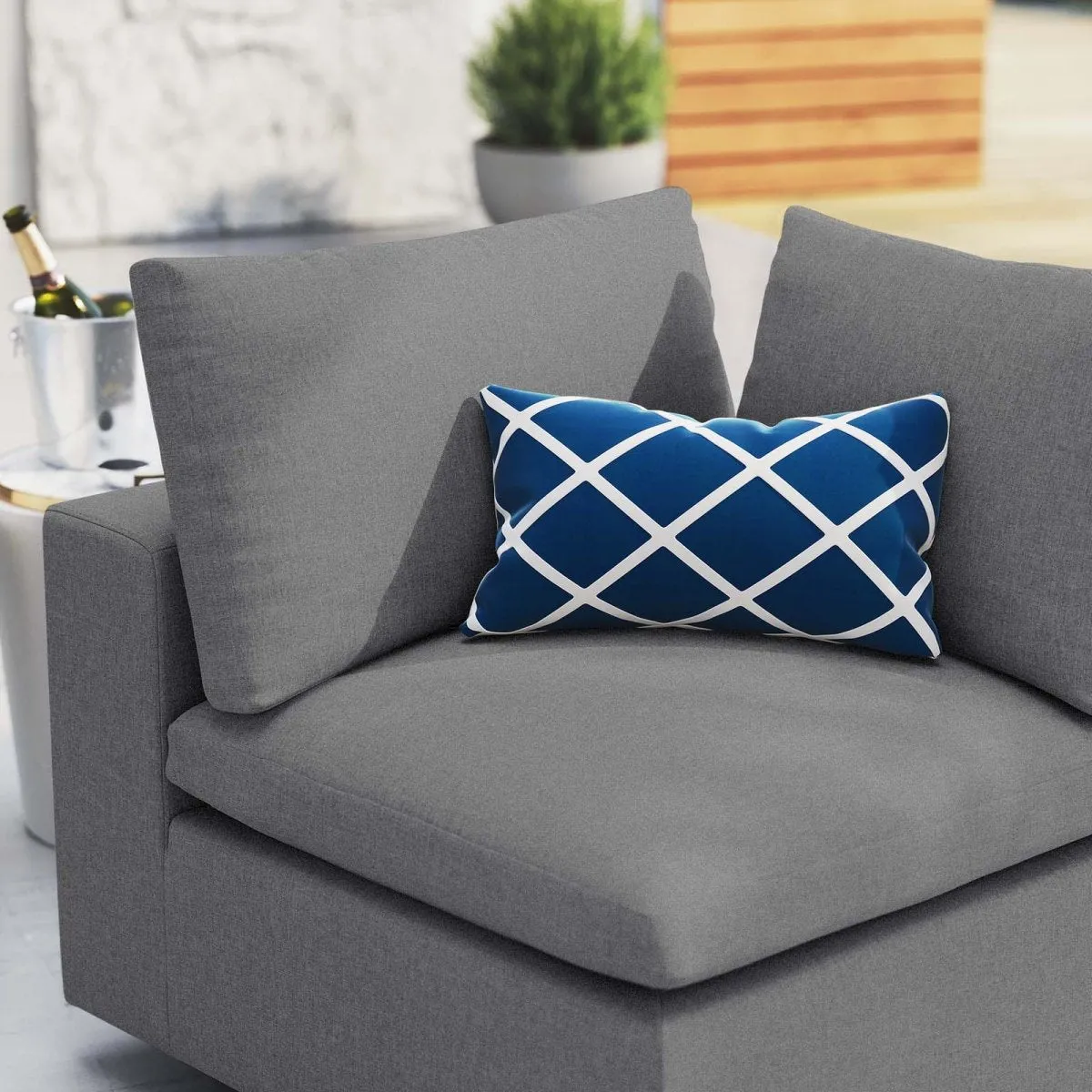 Commix Sunbrella Outdoor Patio Corner Chair