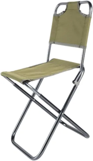 Compact Aluminum Folding Chair for Outdoor Use and Leisure Activities, Green