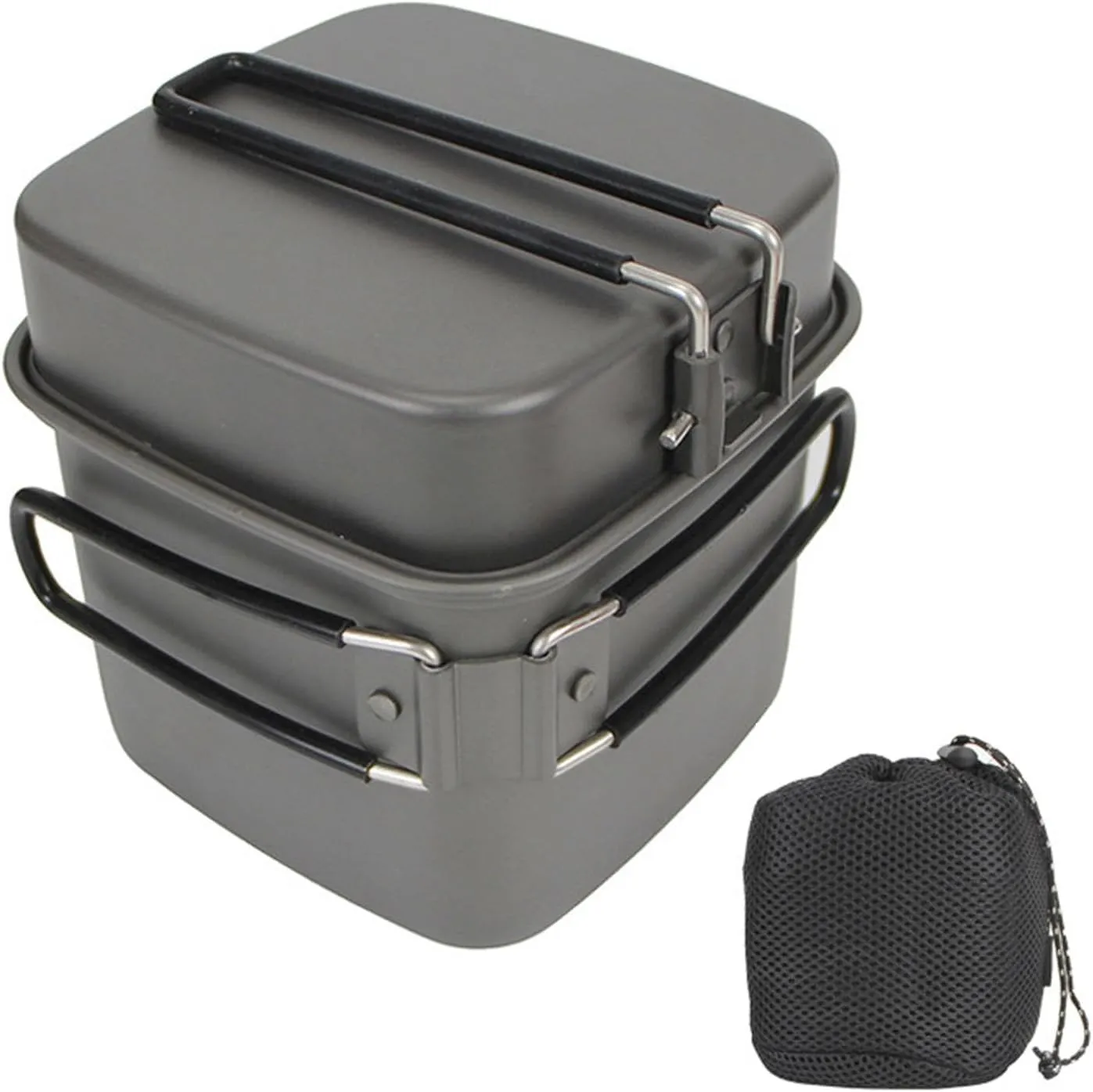Cookware for Camping - Outdoor Cooking Camping Cookware Aluminum Non-Stick - Camp Cooking Utensils Set Multifunctional Camping Gear Accessories