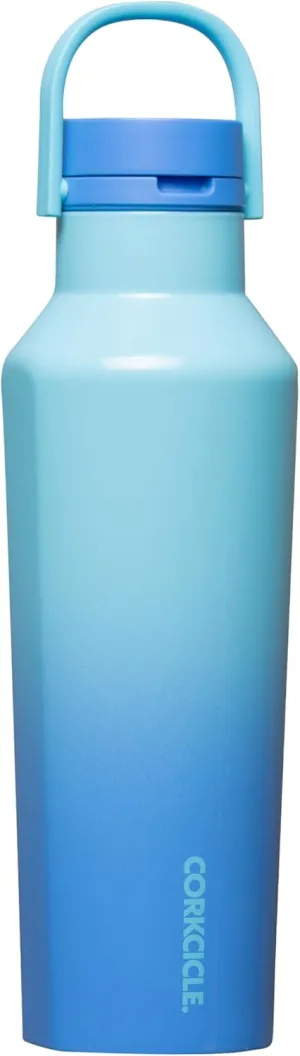 Corkcicle Sport Canteen Insulated Tumbler, Boom Box Blue, 20 oz – Reusable Water Bottle Keeps Beverages Cold for 25 Hours & Hot 12 Hours – Cupholder Friendly Tumbler with Screw-On Cap