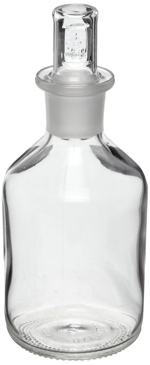 Corning Pyrex Narrow Mouth Reagent Bottle With Standard Taper Stopper, 500mL