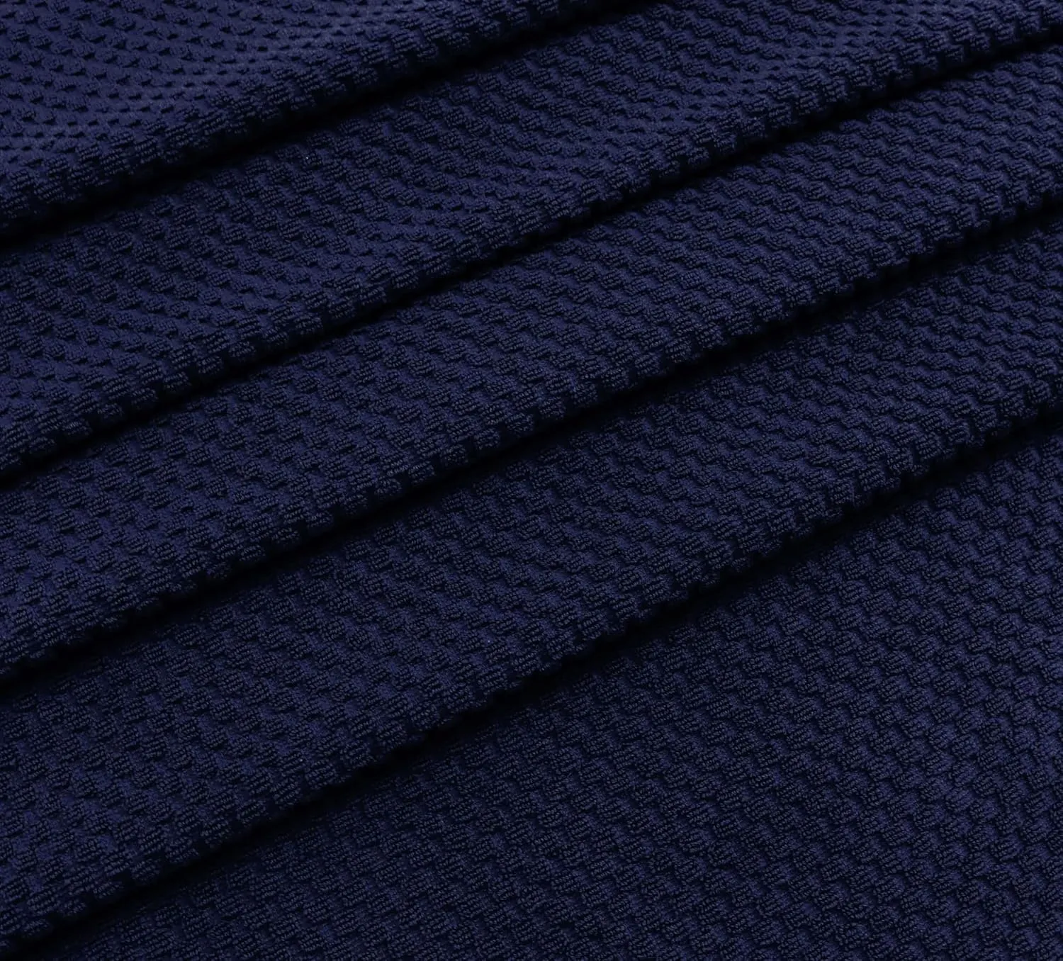 COTTON CRAFT Pool Lounge Chair Cover - 2 Pack Euro Spa Waffle Weave Chaise Lounge Cover - 100% Cotton Terry Towel Beach Chair Cover - Oversized 32 inches W x 82 inches Length x 7 in Pocket – Navy Blue