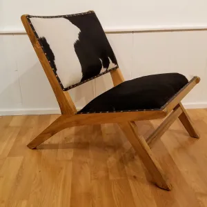 COWHIDE SEDAN CHAIR