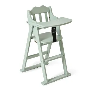 Cuddle Rubber Wood Green High Chair