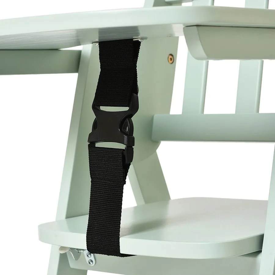 Cuddle Rubber Wood Green High Chair