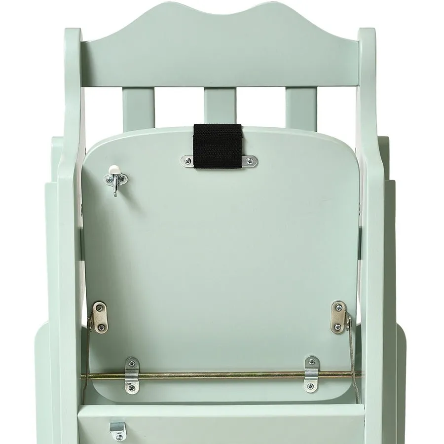 Cuddle Rubber Wood Green High Chair