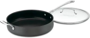 Cuisinart Contour Hard Anodized 5 Quart Sauté Pan w/Helper Handle & Cover
