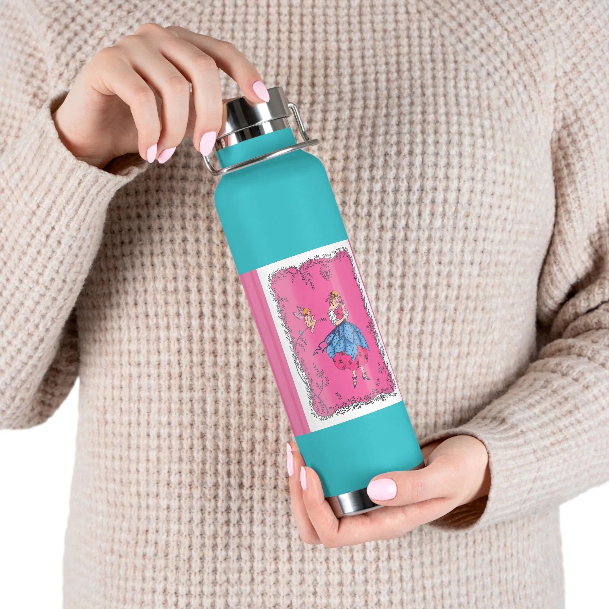 Cupid’s Charm Copper Vacuum Insulated Bottle, 22oz