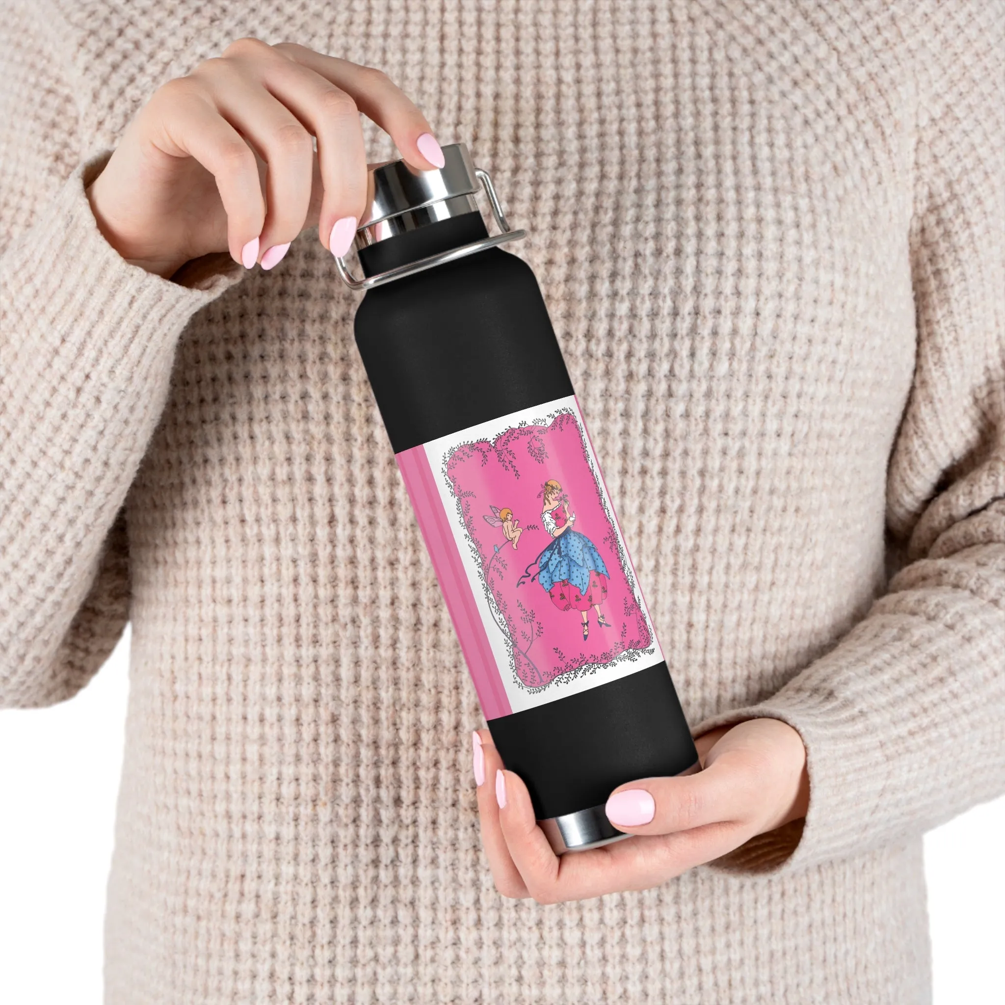 Cupid’s Charm Copper Vacuum Insulated Bottle, 22oz