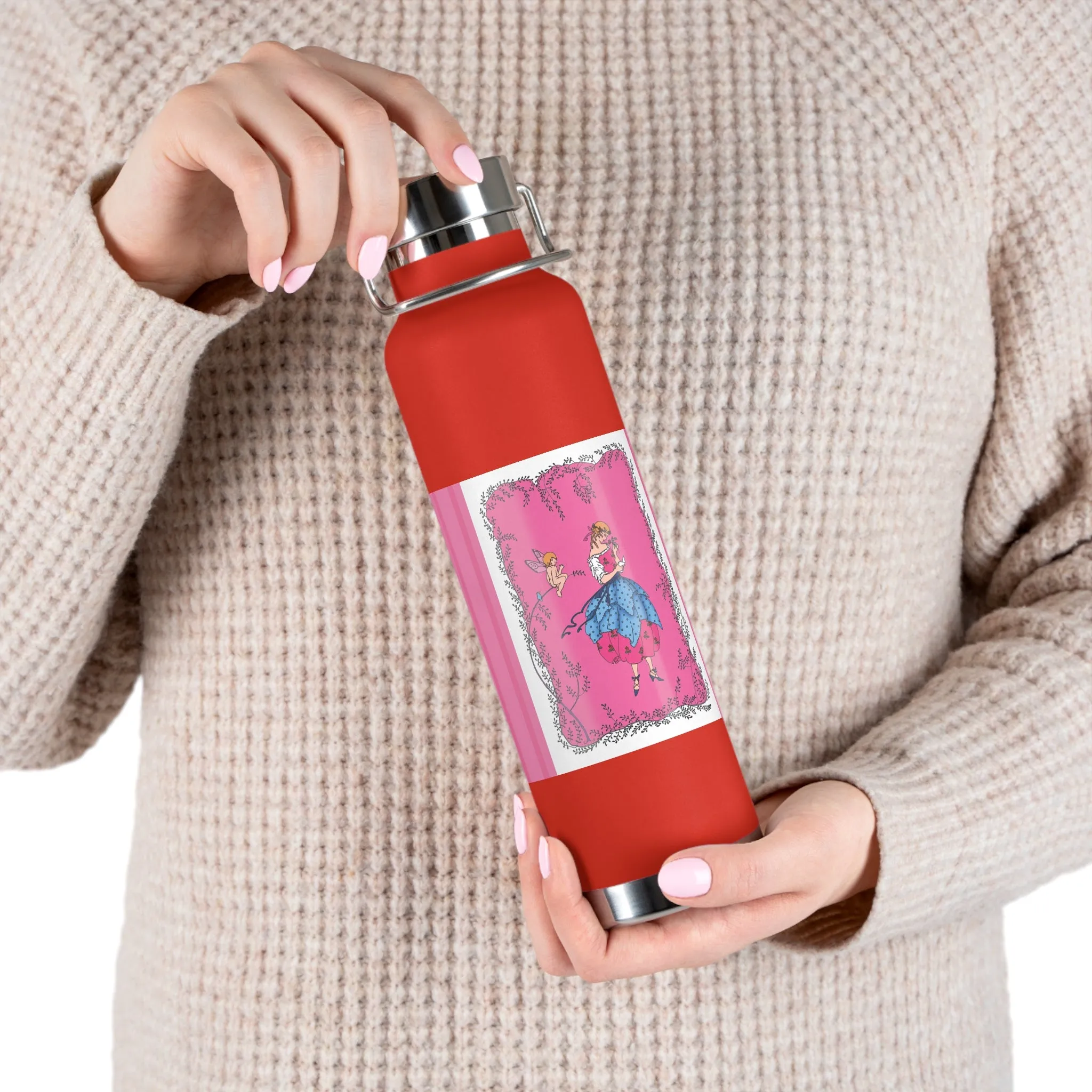 Cupid’s Charm Copper Vacuum Insulated Bottle, 22oz