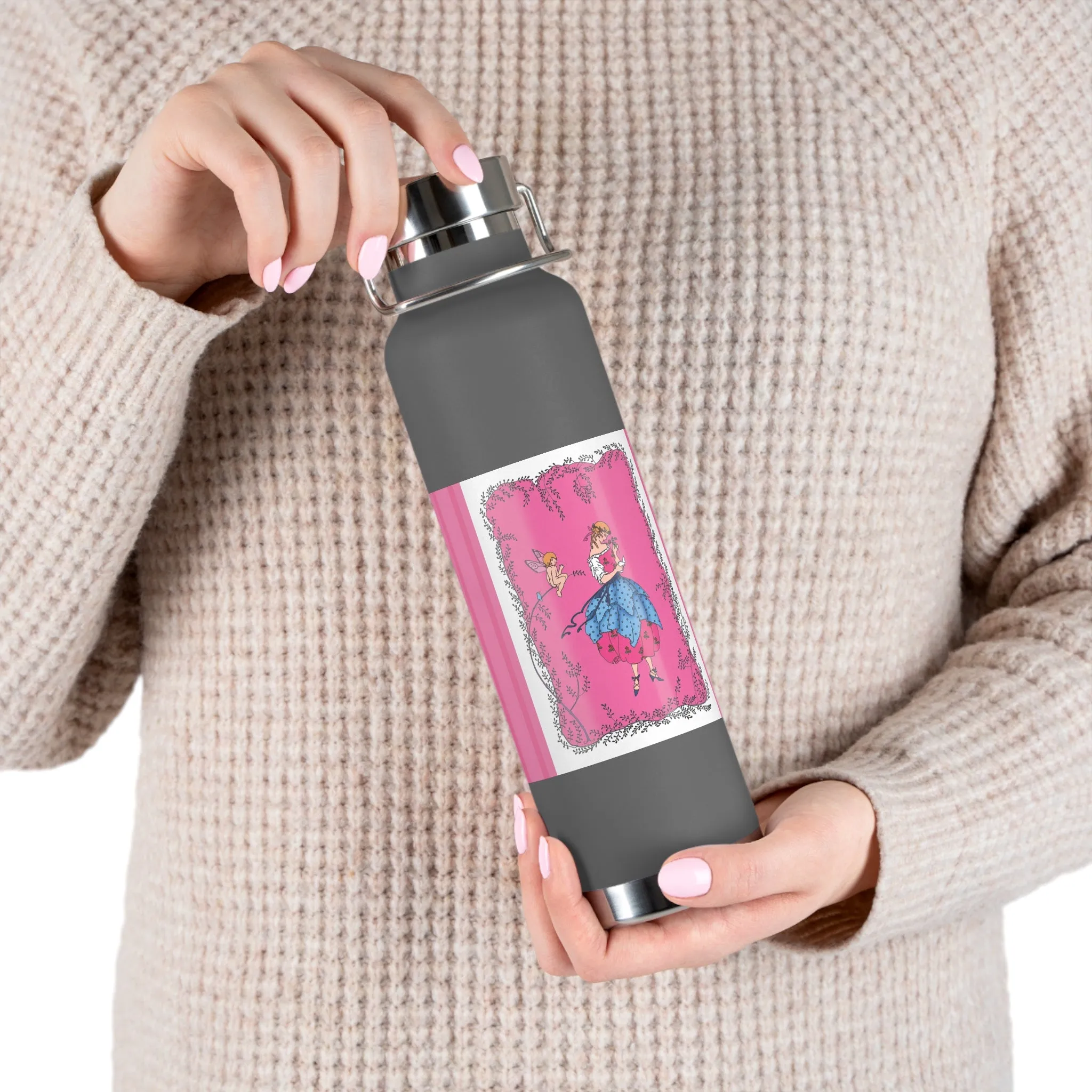 Cupid’s Charm Copper Vacuum Insulated Bottle, 22oz