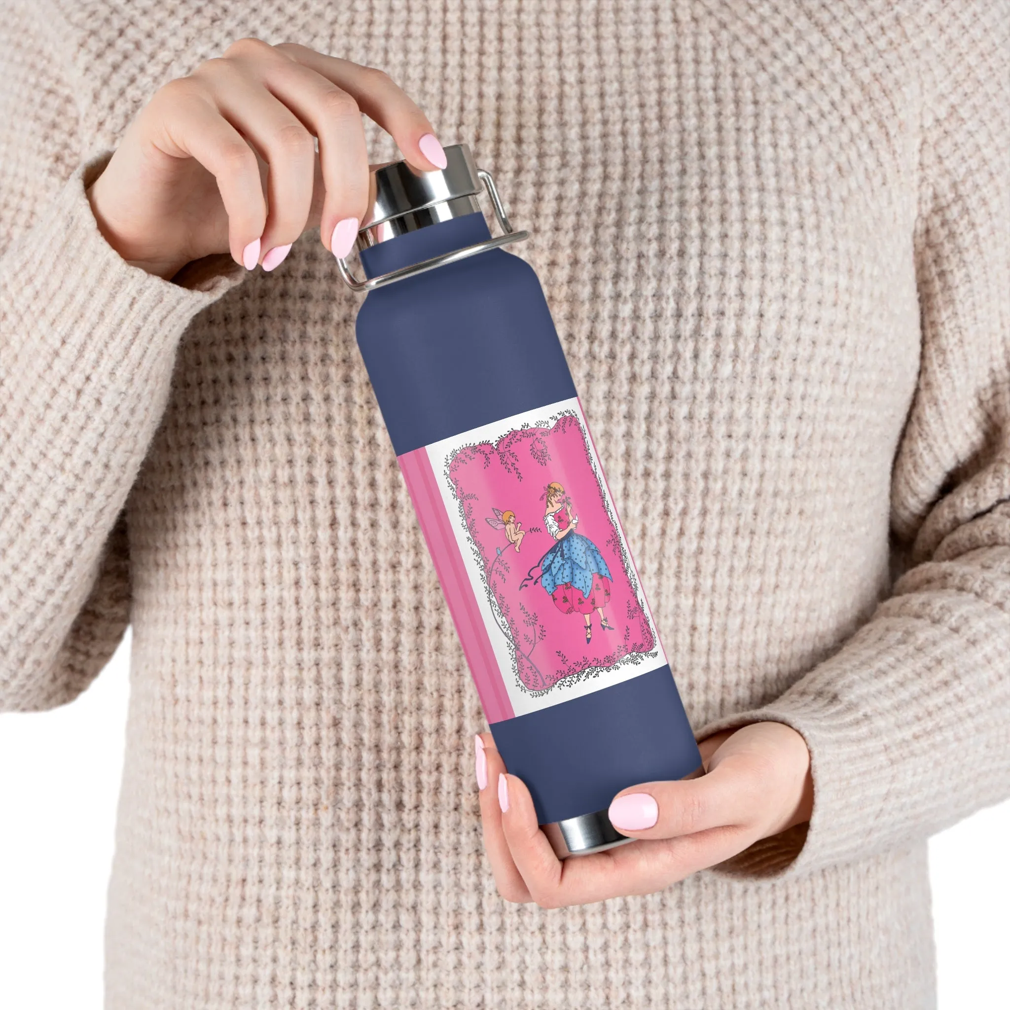Cupid’s Charm Copper Vacuum Insulated Bottle, 22oz