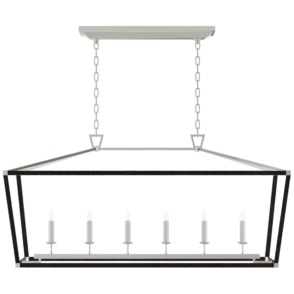 Darlana Large Rattan Wrapped Linear Lantern