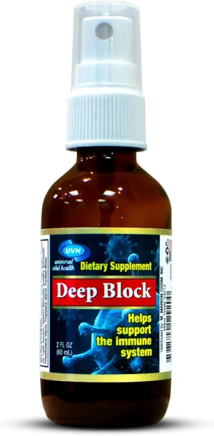Deep Block - Immune Support Booster - Immune System Support - Daily Mouth Spray - Vitamin D and Zinc - PPG Nutritional