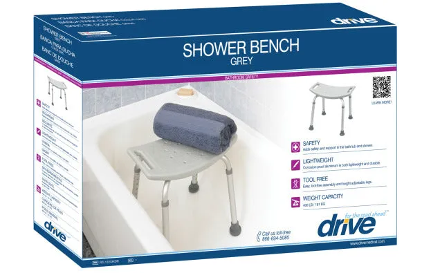 Deluxe Aluminum Shower Bench without Back