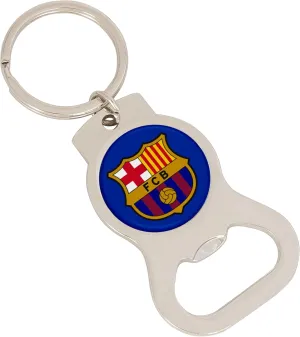 Desert Cactus FC Barcelona Bottle Opener Keychain Barça Football Club Soccer Futbol Car Keys (Silver Bottle A)