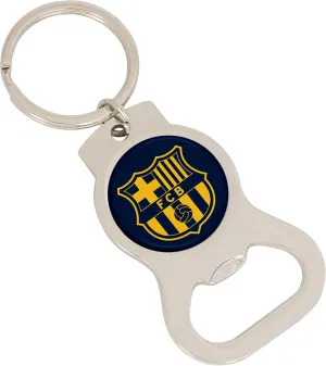 Desert Cactus FC Barcelona Bottle Opener Keychain Barça Football Club Soccer Futbol Car Keys (Silver Bottle B)