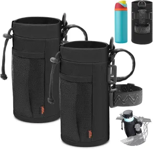 Desing Wish Insulated Bottle Holder, 16-24oz Cup Holder with Removable Non-Slip Straps, Multiple Installation Methods for Mountain Bike, Road Bike, eBike, Scooter