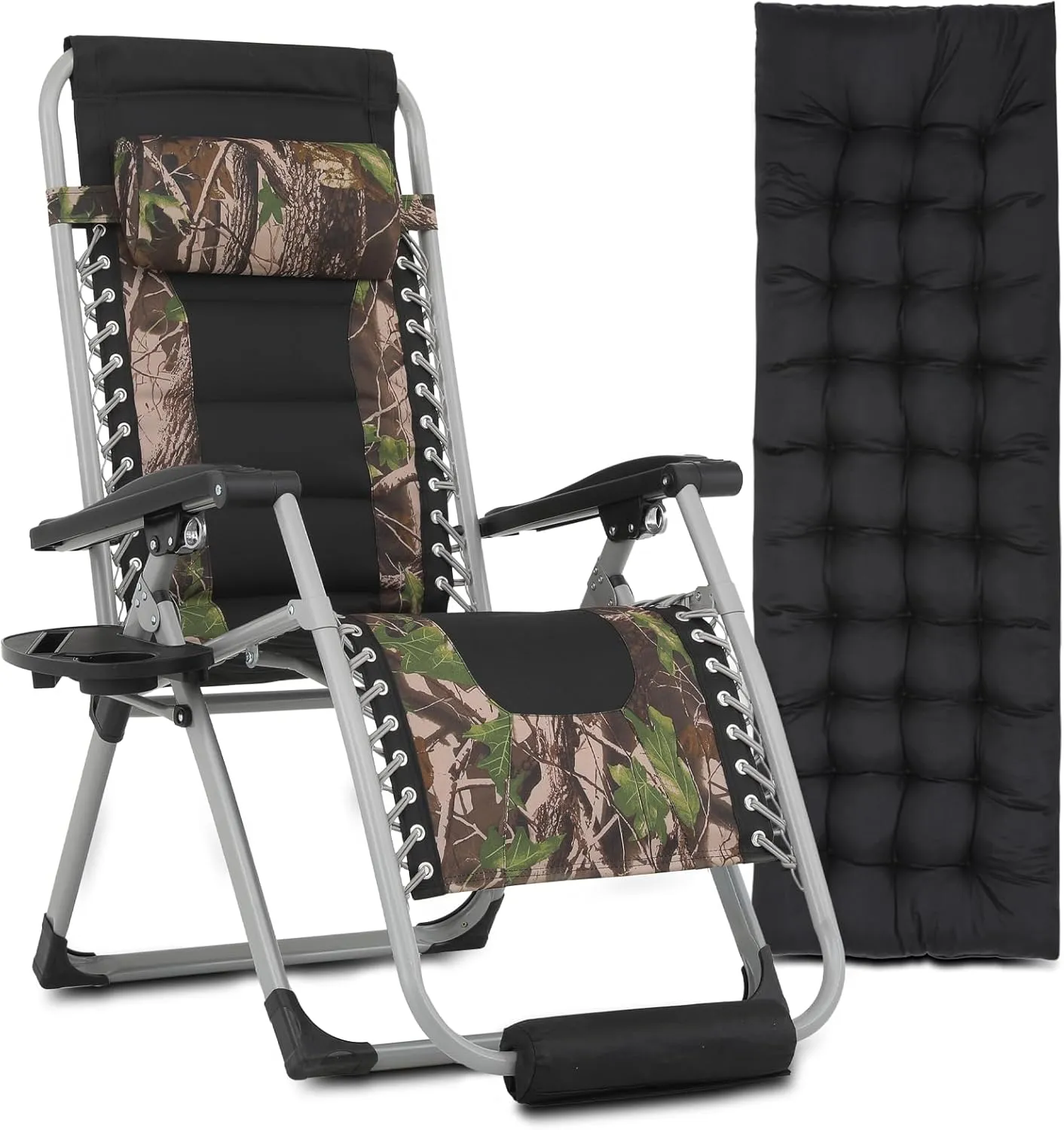 [Detachable Cushion Cup Holder] Outdoor Zero Gravity Chair Folding Recliner Chair