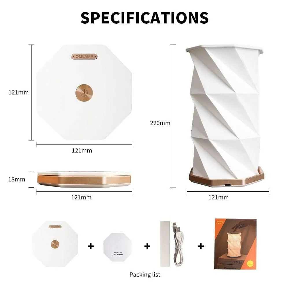 Dimmable Paper Lantern - Origami Glow Design