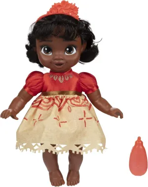 Disney Princess Moana Baby Doll with Baby Bottle & Hair Pin