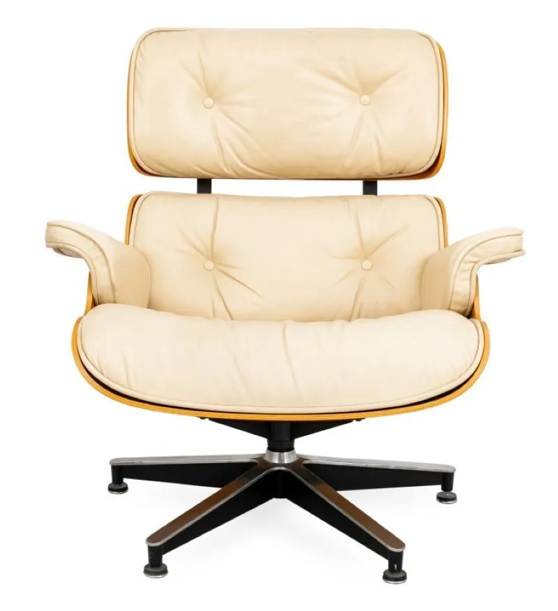 Eames Style Bentwood Lounge Chair and Ottoman