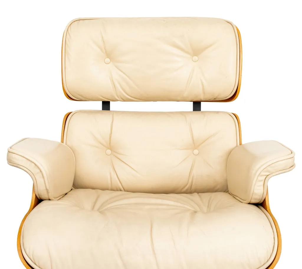 Eames Style Bentwood Lounge Chair and Ottoman