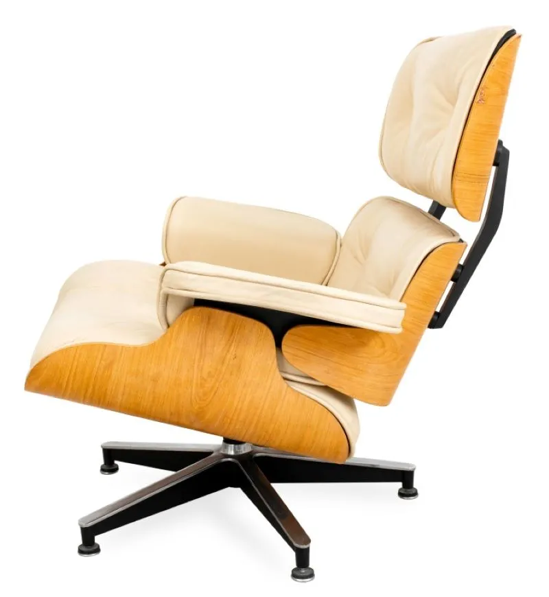 Eames Style Bentwood Lounge Chair and Ottoman