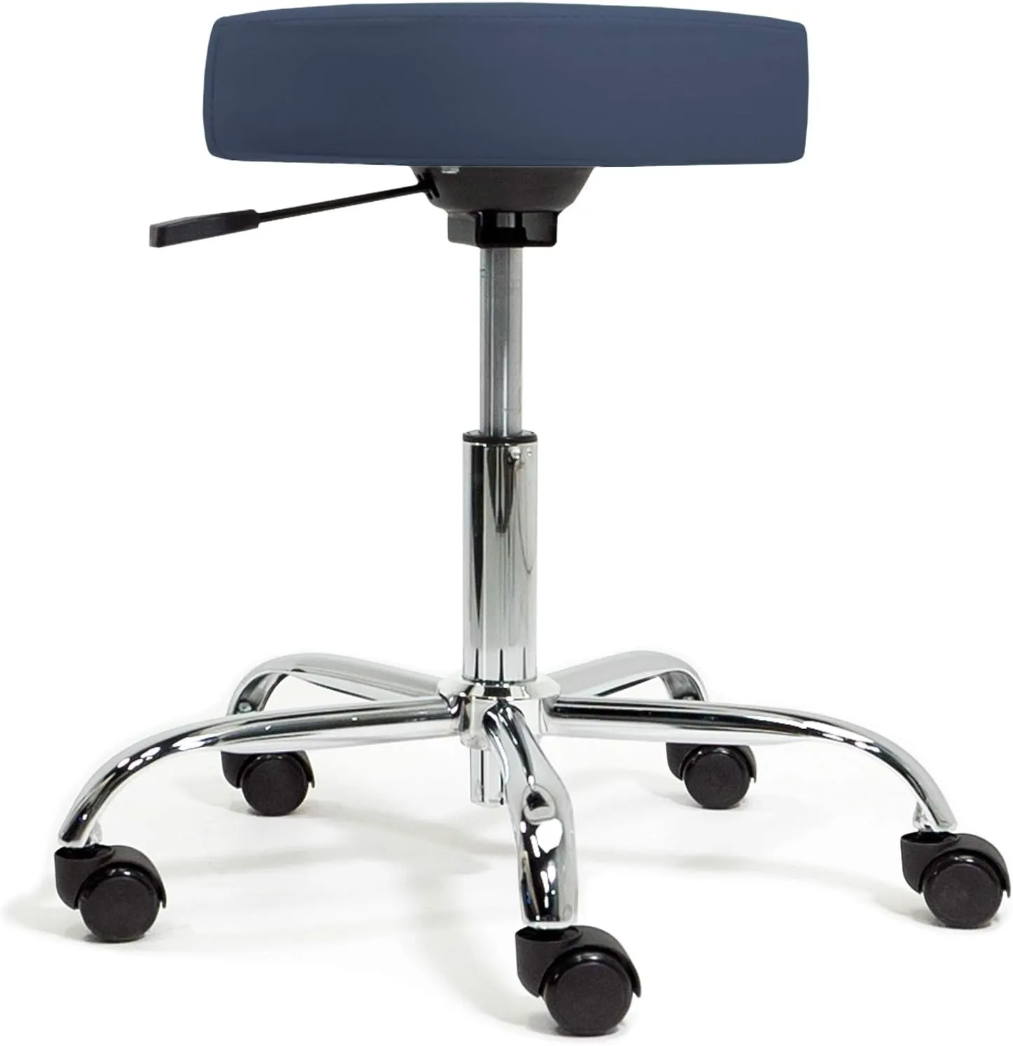 EARTHLITE Pneumatic Massage Salon Drafting Stool - No Leaking (vs. Hydraulic), Adjustable, Rolling, CFC-Free / Medical Spa Facial Chair