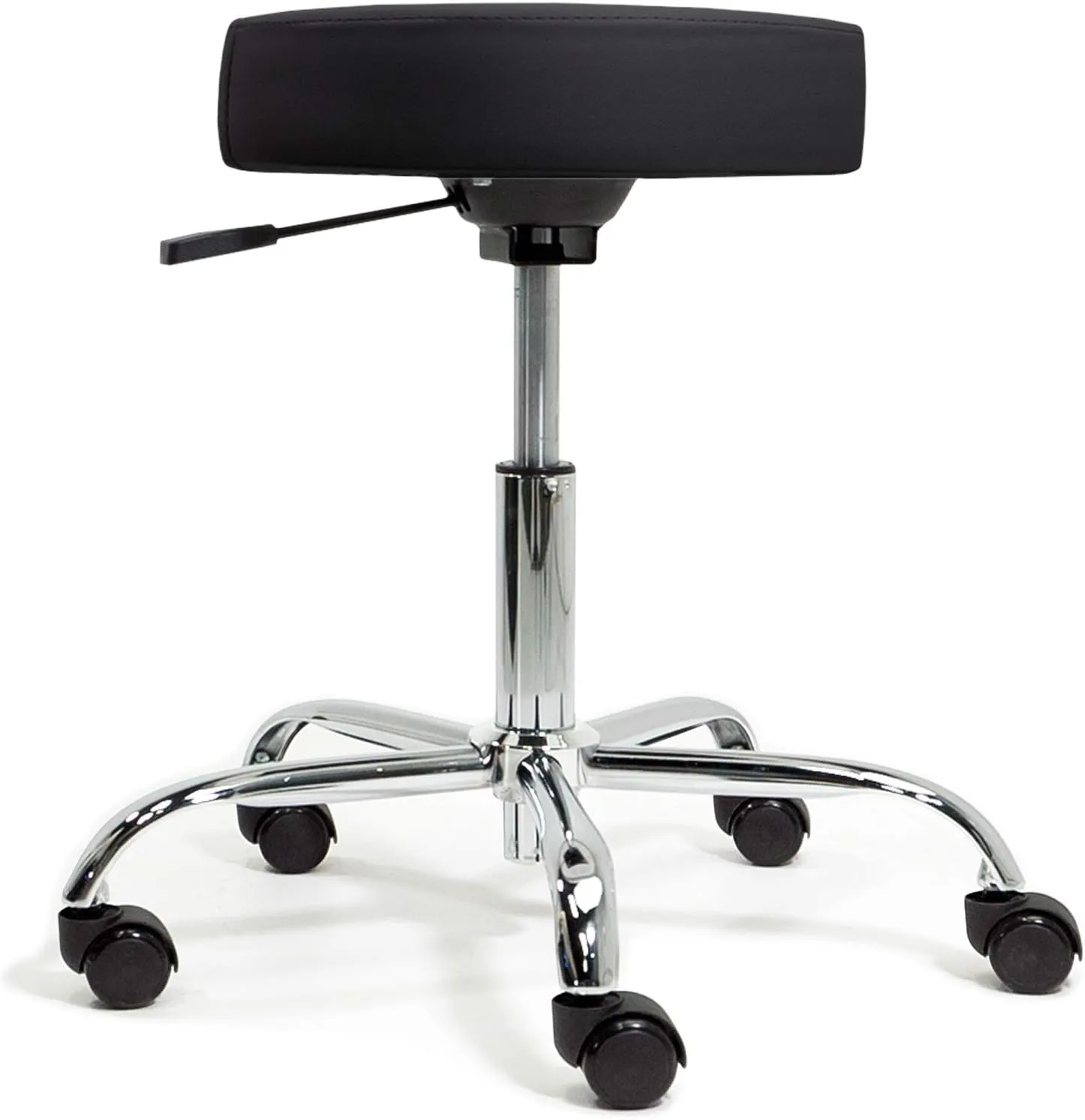 EARTHLITE Pneumatic Massage Salon Drafting Stool - No Leaking (vs. Hydraulic), Adjustable, Rolling, CFC-Free / Medical Spa Facial Chair