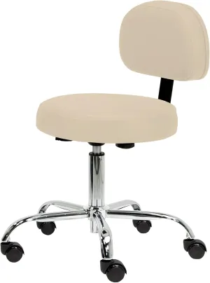 EARTHLITE Pneumatic Massage Salon Drafting Stool - No Leaking (vs. Hydraulic), Adjustable, Rolling, CFC-Free / Medical Spa Facial Chair
