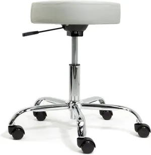 EARTHLITE Pneumatic Massage Salon Drafting Stool - No Leaking (vs. Hydraulic), Adjustable, Rolling, CFC-Free / Medical Spa Facial Chair