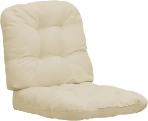 Easy-Going 2 Pack 19"x19" Outdoor Water Resistant Patio Wicker Chair Cushions Reversible Tufted Pads Seat Indoor Furniture Beige
