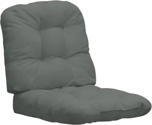Easy-Going 2 Pack 19"x19" Outdoor Water Resistant Patio Wicker Chair Cushions Reversible Tufted Pads Seat Indoor Furniture Dark Grey