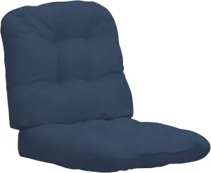Easy-Going 2 Pack 19"x19" Outdoor Water Resistant Patio Wicker Chair Cushions Reversible Tufted Pads Seat Indoor Furniture Navy