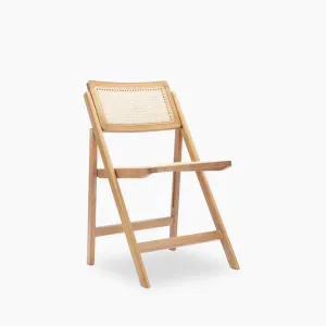 Elynn Folding Wooden Dining Chair | Oak