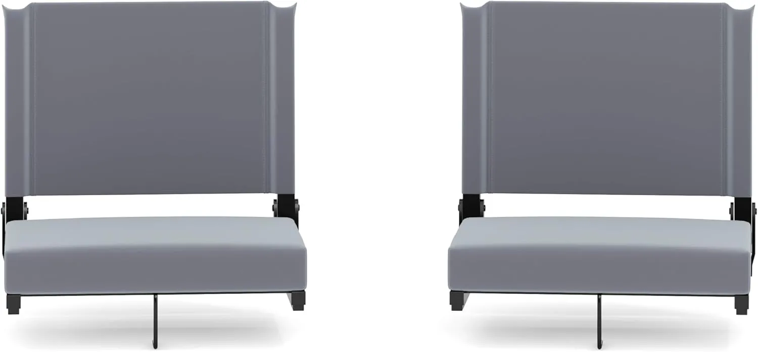 EMMA   OLIVER Lightweight Stadium Chair with Ultra-Padded Seat, 500 lb. Rated