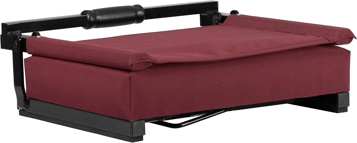 EMMA   OLIVER Lightweight Stadium Chair with Ultra-Padded Seat, 500 lb. Rated