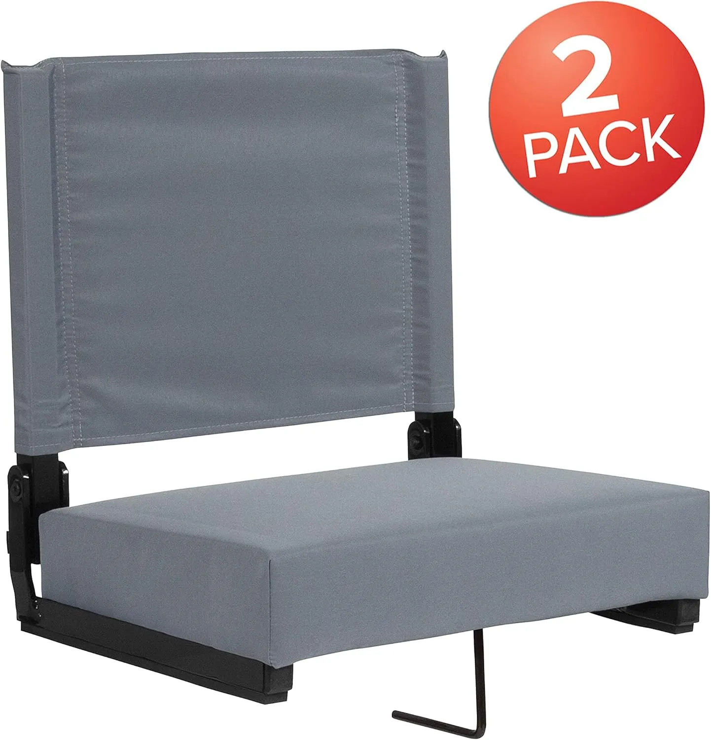 EMMA   OLIVER Lightweight Stadium Chair with Ultra-Padded Seat, 500 lb. Rated