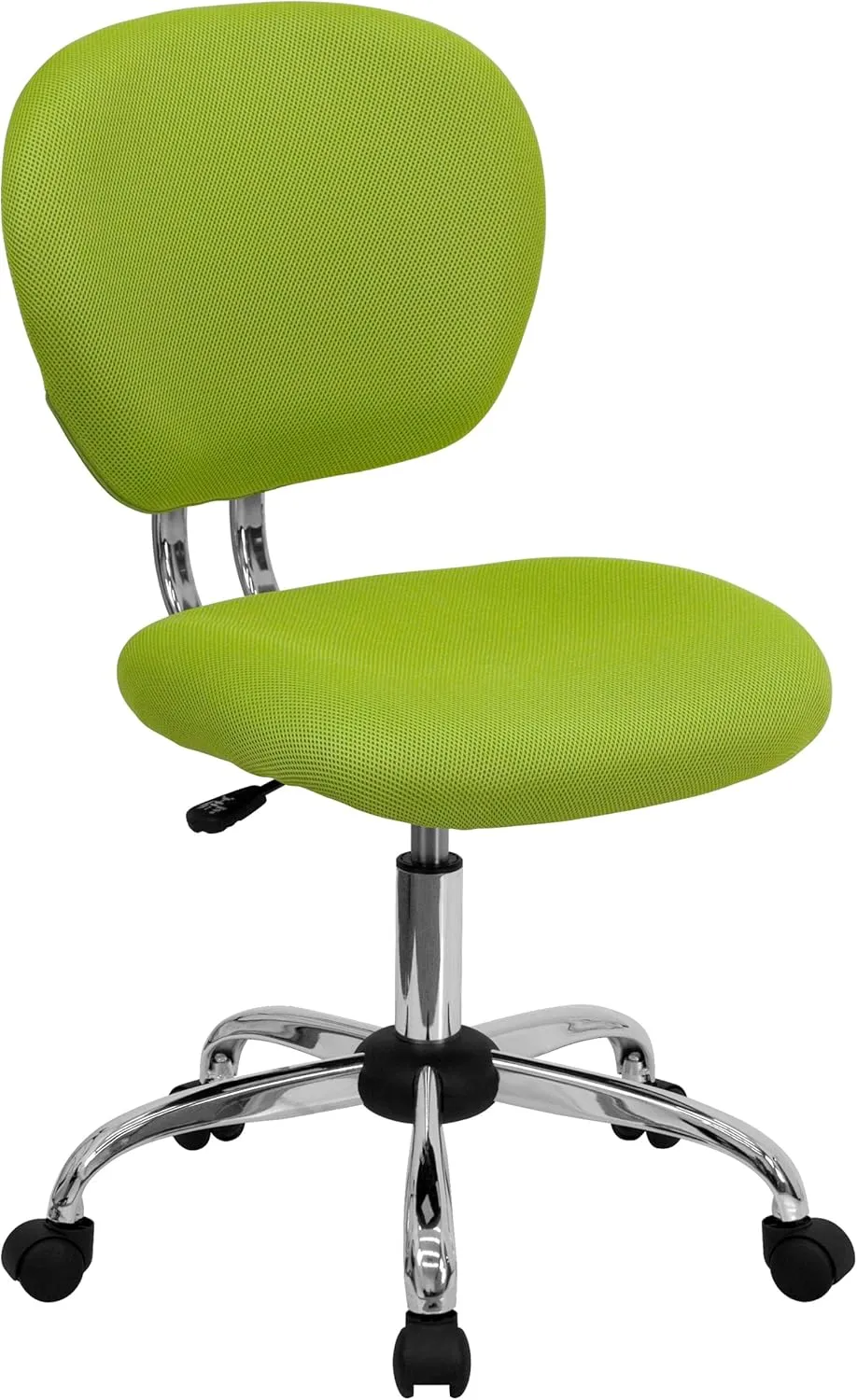 EMMA   OLIVER Mid-Back Apple Green Mesh Padded Swivel Task Office Chair with Chrome Base