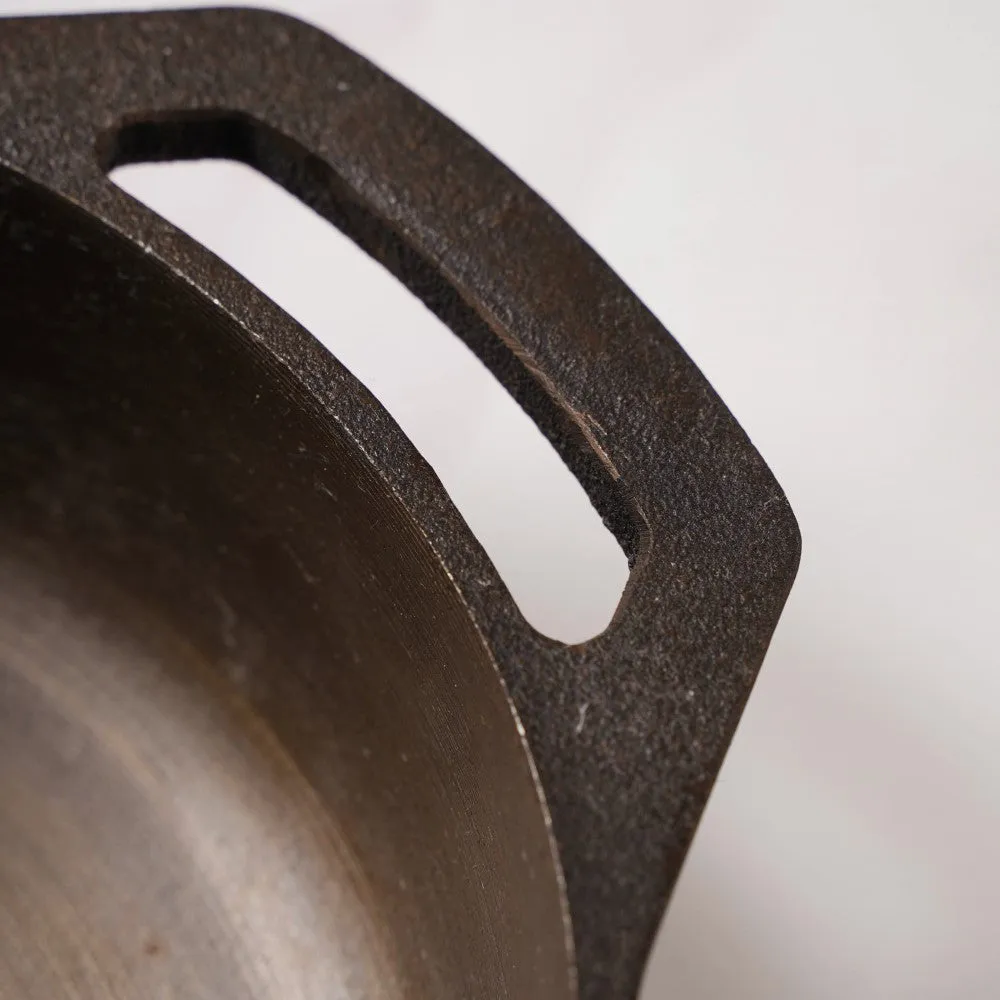 Empress Cast Iron Ultra Smooth Flat Base Kadai 9 Inch
