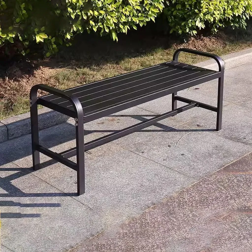 ENGENDER Outdoor Bench Park Chair Outdoor Bench Waterproof Rest Bench Open-air Community Leisure Bench Garden Bench (Color : D)